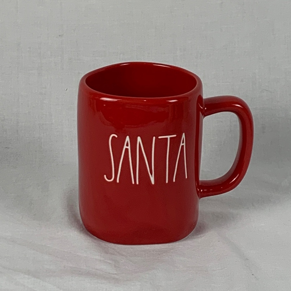 Rae Dunn Red and White Santa Mug Christmas Holiday